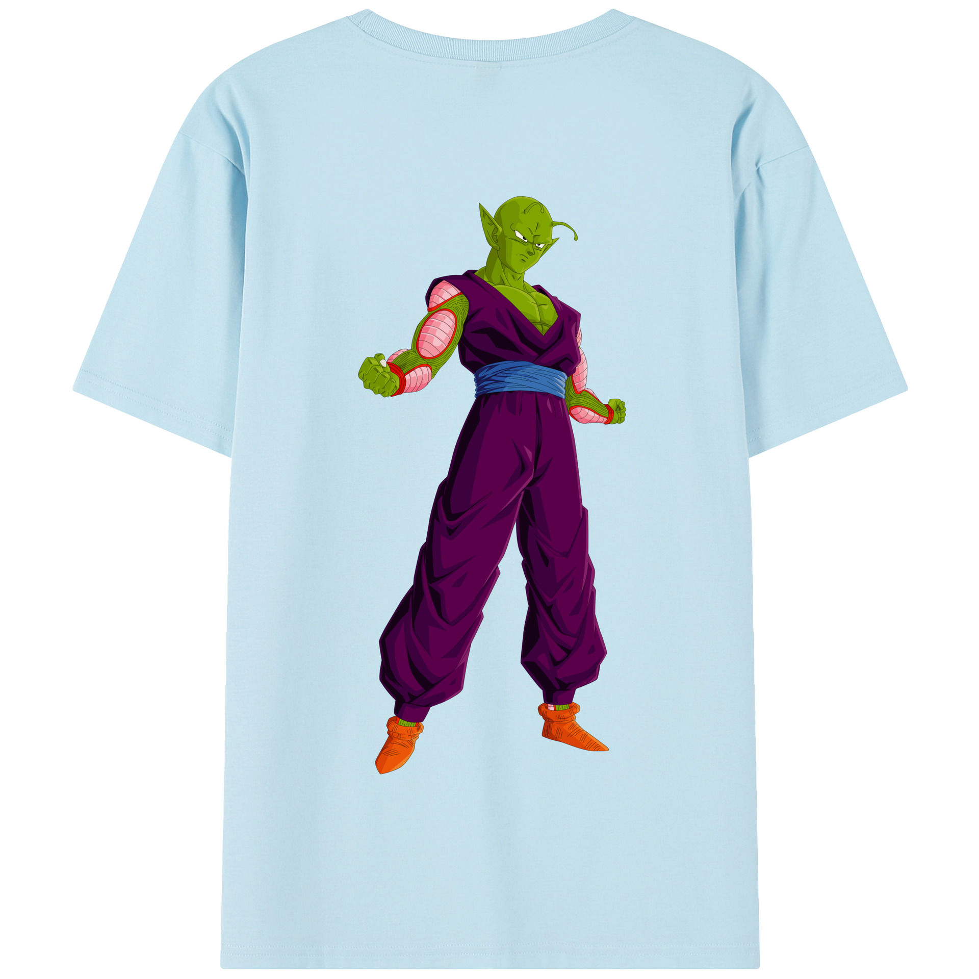 （画像用） ドラゴンボール ピッコロ DRAGON BALL Piccolo 綿100％半袖Tシャツ（背面プリント）